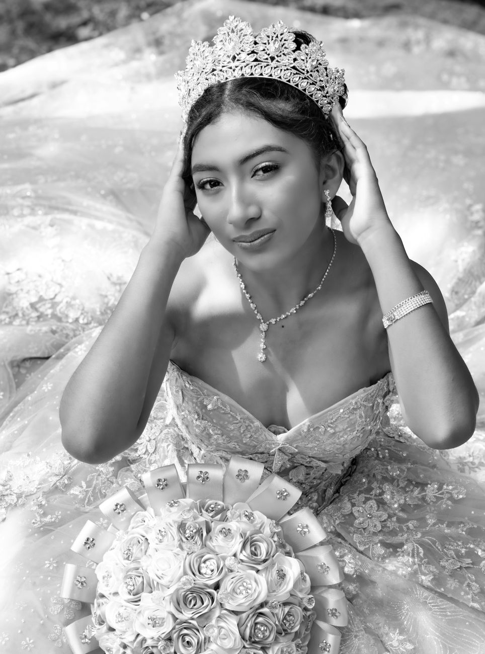 Svadobné šaty Tiara Perlová rosa